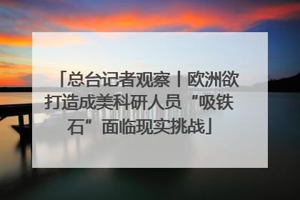 总台记者观察丨欧洲欲打造成美科研人员“吸铁石”面临现实挑战