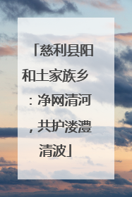 慈利县阳和土家族乡：净网清河，共护溇澧清波