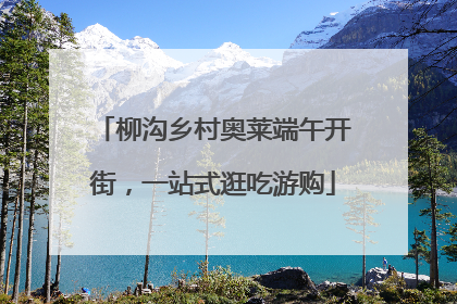柳沟乡村奥莱端午开街，一站式逛吃游购