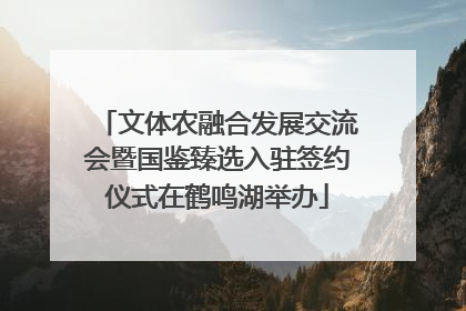 文体农融合发展交流会暨国鉴臻选入驻签约仪式在鹤鸣湖举办