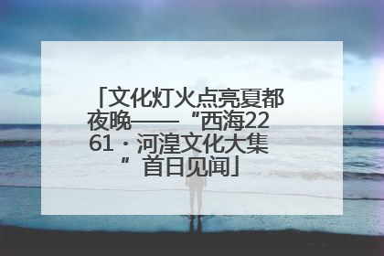 文化灯火点亮夏都夜晚——“西海2261・河湟文化大集”首日见闻