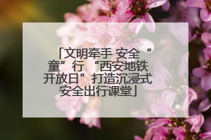文明牵手 安全“童”行 “西安地铁开放日”打造沉浸式安全出行课堂
