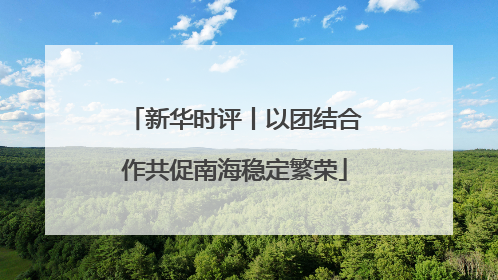 新华时评丨以团结合作共促南海稳定繁荣