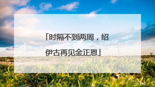 时隔不到两周，绍伊古再见金正恩