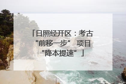 日照经开区：考古“前移一步” 项目“降本提速”