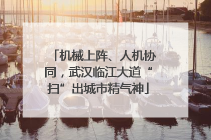 机械上阵、人机协同，武汉临江大道“扫”出城市精气神