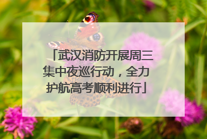 武汉消防开展周三集中夜巡行动，全力护航高考顺利进行