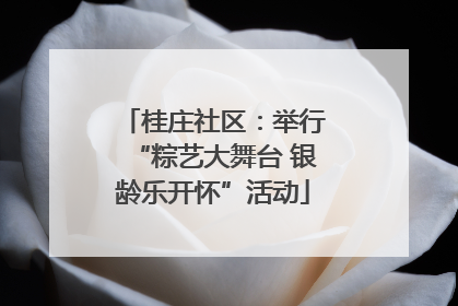 桂庄社区：举行“粽艺大舞台 银龄乐开怀”活动