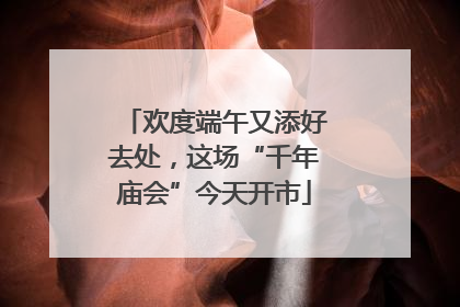 欢度端午又添好去处，这场“千年庙会”今天开市