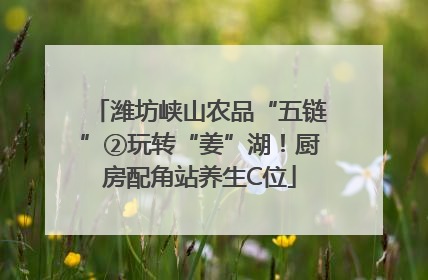 潍坊峡山农品“五链”②玩转“姜”湖！厨房配角站养生C位