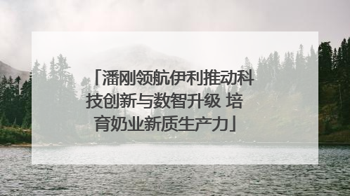 潘刚领航伊利推动科技创新与数智升级 培育奶业新质生产力
