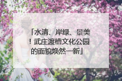 水清、岸绿、景美！武庄渡槽文化公园的面貌焕然一新