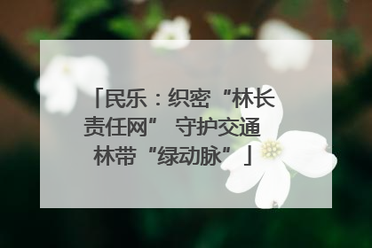 民乐：织密“林长责任网” 守护交通林带“绿动脉”