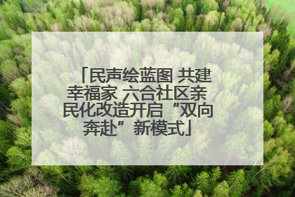 民声绘蓝图 共建幸福家 六合社区亲民化改造开启“双向奔赴”新模式