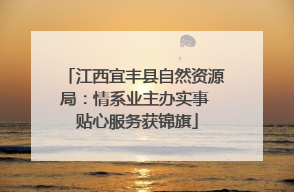 江西宜丰县自然资源局：情系业主办实事 贴心服务获锦旗