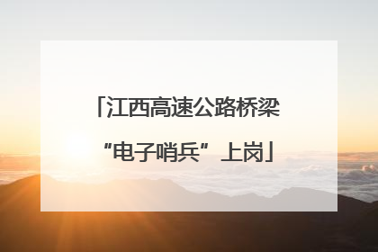 江西高速公路桥梁“电子哨兵”上岗