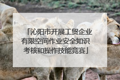 沁阳市开展工贸企业有限空间作业安全知识考核和操作技能竞赛