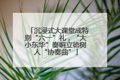 沉浸式大课堂成特别“六一”礼，“大小东华”奏响立德树人“协奏曲”