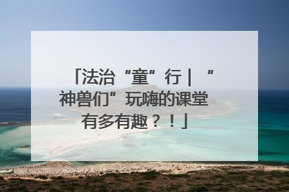法治“童”行｜“神兽们”玩嗨的课堂有多有趣？！