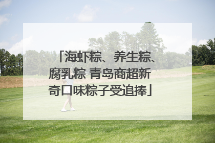 海虾粽、养生粽、腐乳粽 青岛商超新奇口味粽子受追捧