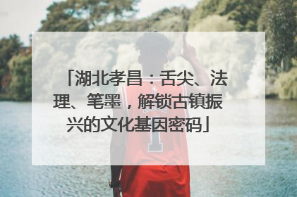 湖北孝昌：舌尖、法理、笔墨，解锁古镇振兴的文化基因密码