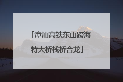 漳汕高铁东山跨海特大桥栈桥合龙