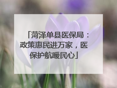 菏泽单县医保局：政策惠民进万家，医保护航暖民心
