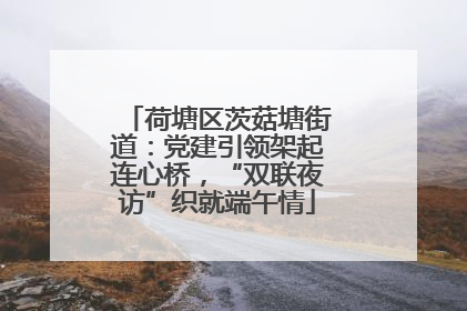 荷塘区茨菇塘街道：党建引领架起连心桥，“双联夜访”织就端午情