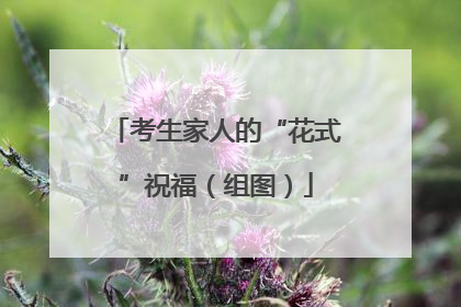 考生家人的“花式”祝福（组图）