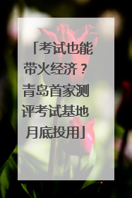 考试也能带火经济？青岛首家测评考试基地月底投用