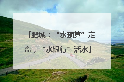 肥城：“水预算”定盘，“水银行”活水