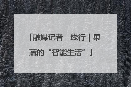 融媒记者一线行｜果蔬的“智能生活”