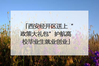 西安经开区送上“政策大礼包”护航高校毕业生就业创业