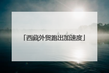 西藏外贸跑出加速度