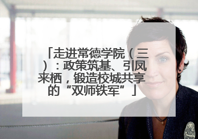 走进常德学院（三）：政策筑基、引凤来栖，锻造校城共享的“双师铁军”