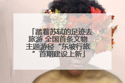 踏着苏轼的足迹去旅游 全国首条文物主题游径“东坡行旅”首期建设上新