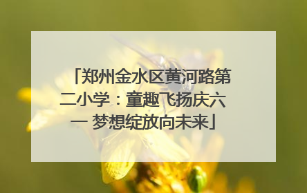郑州金水区黄河路第二小学：童趣飞扬庆六一 梦想绽放向未来