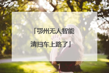 鄂州无人智能清扫车上路了