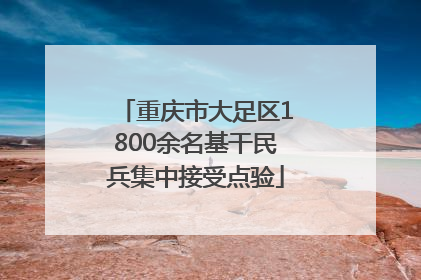 重庆市大足区1800余名基干民兵集中接受点验