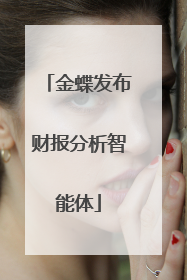 金蝶发布财报分析智能体