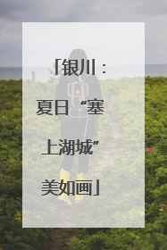银川：夏日“塞上湖城”美如画
