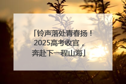 铃声落处青春扬！2025高考收官，奔赴下一程山海