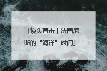 镜头直击｜法国尼斯的“海洋”时间