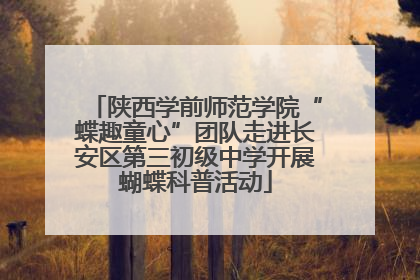 陕西学前师范学院“蝶趣童心”团队走进长安区第三初级中学开展蝴蝶科普活动
