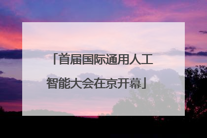 首届国际通用人工智能大会在京开幕