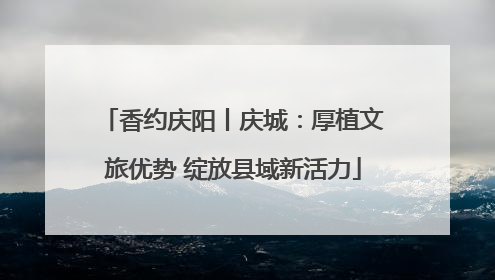 香约庆阳丨庆城：厚植文旅优势 绽放县域新活力