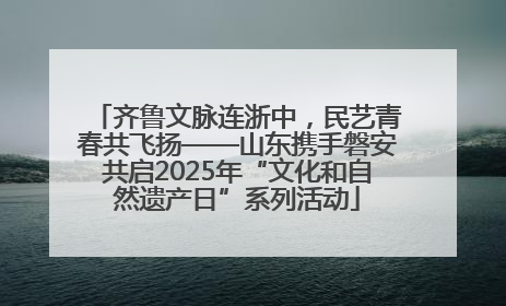 齐鲁文脉连浙中，民艺青春共飞扬——山东携手磐安共启2025年“文化和自然遗产日”系列活动