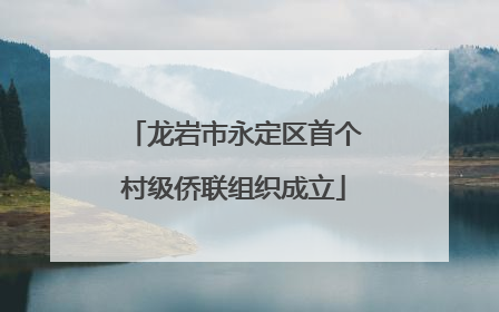 龙岩市永定区首个村级侨联组织成立