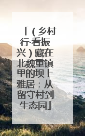 （乡村行·看振兴）藏在北魏重镇里的坝上雅居：从留守村到生态园