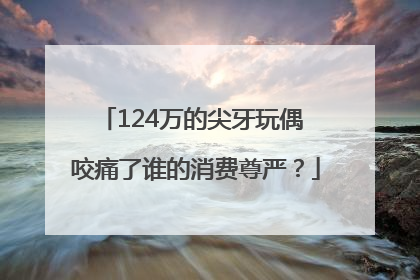 124万的尖牙玩偶 咬痛了谁的消费尊严？